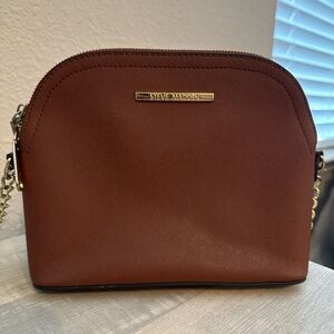 Steve Madden Tan Crossbody Bag with Gold Accents